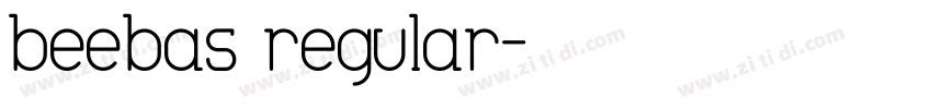 beebas regular字体转换